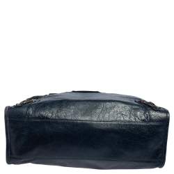 Pre Owned Balenciaga Blue Leather Classic City RH Tote