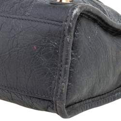 Pre Owned Balenciaga Grey Leather RGH Mini Classic City Bag