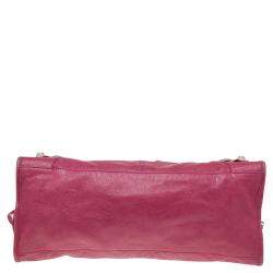 Pre Owned Balenciaga Cyclamen Leather GSH Part Time Tote