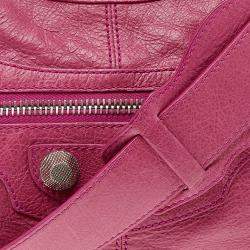 Pre Owned Balenciaga Cyclamen Leather GSH Part Time Tote