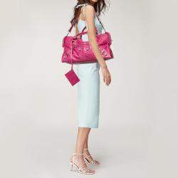 Pre Owned Balenciaga Cyclamen Leather GSH Part Time Tote