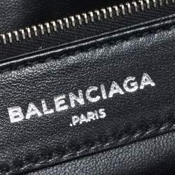 Pre Owned Balenciaga Red Python Mini Papier A6 Zip Around Tote