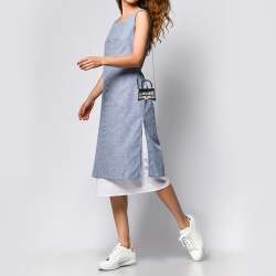 مملوكة مسبقًا Balenciaga Black Leather Nano Hourglass Top Handle Bag