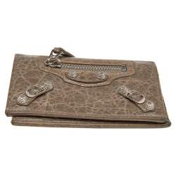 مملوكة مسبقًا Balenciaga Galet Leather City Bifold Wallet