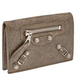 مملوكة مسبقًا Balenciaga Galet Leather City Bifold Wallet