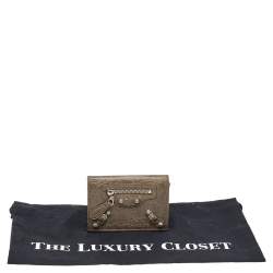 مملوكة مسبقًا Balenciaga Galet Leather City Bifold Wallet