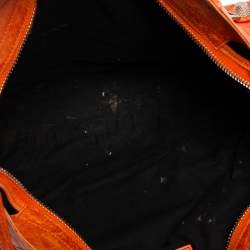 Pre Owned Balenciaga Tangerine Leather GSH Part Time Tote