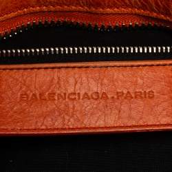 Pre Owned Balenciaga Tangerine Leather GSH Part Time Tote