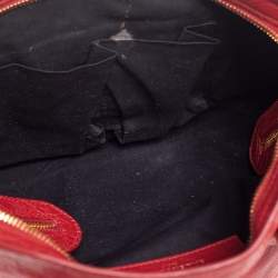 Pre Owned Balenciaga Red Leather Small Classic City Bag