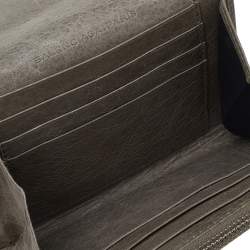 Pre Owned Balenciaga Grey Leather Card Case