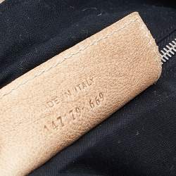 Balenciaga Sand Beige Leather Linea Metallica Bag