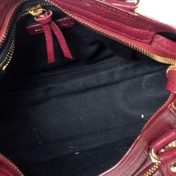 Pre Owned Balenciaga Cassis Leather Mini Classic City Bag