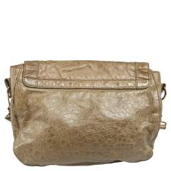 Balenciaga Dolma Leather RGH Folk Messenger Bag