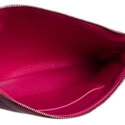 Pre Owned Balenciaga Pink Leather Cash Pouch