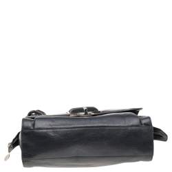 Balenciaga Blue/Black Stingray and Leather Cherche Midi Shoulder Bag