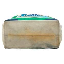 Pre Owned حقيبة يد شوبر بالنسياغا الفابيت حافة جلد وسويدي متعدد الألوان 