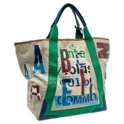 Pre Owned حقيبة يد شوبر بالنسياغا الفابيت حافة جلد وسويدي متعدد الألوان 