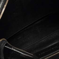 Pre Owned Balenciaga Black Perforated Leather GH City Tote