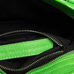 Pre Owned Balenciaga Lime Green Leather Mini Classic City Bag