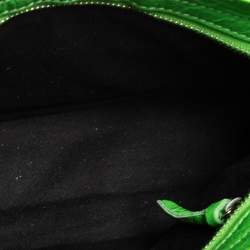 Pre Owned Balenciaga Lime Green Leather Mini Classic City Bag