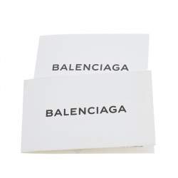 مملوكة مسبقًا حقيبة بيد علوية بالنسياغا لو ديكسكارتابل جلد ثعبان وجلد أبيض/أخضر 