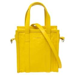 مملوكة مسبقًا حقيبة يد توتس بالنسياغا اكس اكس اس بازار جلد أصفر