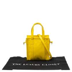 مملوكة مسبقًا حقيبة يد توتس بالنسياغا اكس اكس اس بازار جلد أصفر