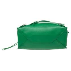 Pre Owned حقيبة يد بالنسياغا ميني بابيه أيه4 جلد أخضر