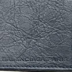 Pre Owned Balenciaga Anthracite Leather City Bifold Wallet