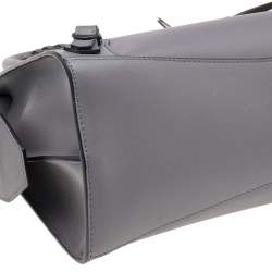 Pre Owned Balenciaga Grey Leather Small Neo Classic Tote