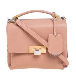 مملوكة مسبقًا Balenciaga Beige Leather Le Dix Top Handle bag