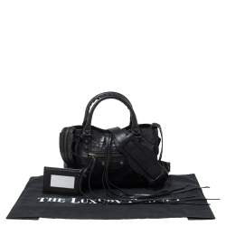 Pre Owned  Balenciaga Black Leather Mini Classic City Bag