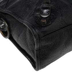 Pre Owned  Balenciaga Black Leather Mini Classic City Bag