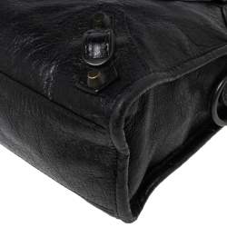 Pre Owned  Balenciaga Black Leather Mini Classic City Bag