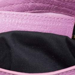 Pre Owned Balenciaga Pink Leather Mini Classic City Bag