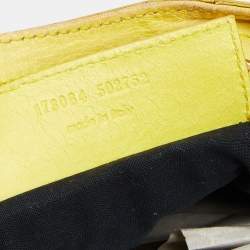 Pre Owned Balenciaga Yellow Leather GGH Classic City Tote