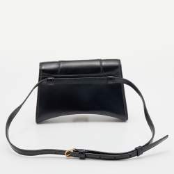 Balenciaga Black Leather Small Hourglass Belt Bag