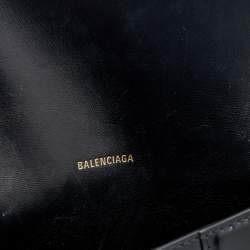 Balenciaga Black Leather Small Hourglass Belt Bag