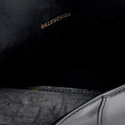 Balenciaga Black Leather Small Hourglass Belt Bag