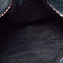 Pre Owned Balenciaga Teal Green Leather GGH Part Time Tote