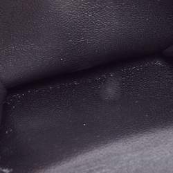 Pre Owned Balenciaga Black Leather Mini Cash Compact Wallet