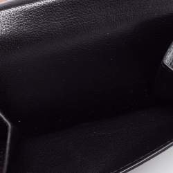 Pre Owned Balenciaga Black Leather Mini Cash Compact Wallet