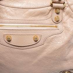 مملوكة مسبقًا Balenciaga Dusty Pink Leather RGH Classic Velo Tote