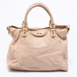 مملوكة مسبقًا Balenciaga Dusty Pink Leather RGH Classic Velo Tote
