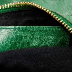 Pre Owned Balenciaga Green Leather Arena GGH Giant 21 Classic Day Bag