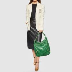 Pre Owned Balenciaga Green Leather Arena GGH Giant 21 Classic Day Bag