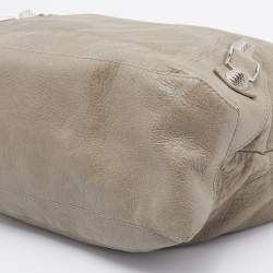 Pre Owned Balenciaga Grey Leather Giant 21 Silver Day Hobo