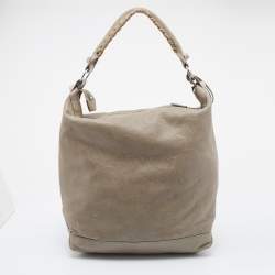 Pre Owned Balenciaga Grey Leather Giant 21 Silver Day Hobo