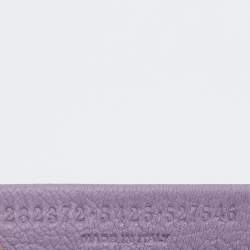 Pre Owned Balenciaga Lilac Leather Classic Porte Monnaie Zippy Coin Purse