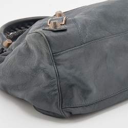 Pre Owned Balenciaga Anthracite Grey Leather Giant 21 Hardware RGH Velo Tote